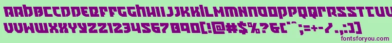 Crazyivanleft Font – Purple Fonts on Green Background