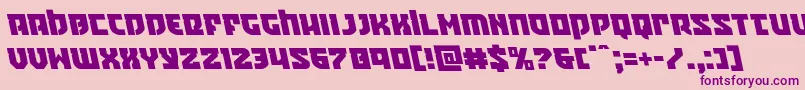 Crazyivanleft Font – Purple Fonts on Pink Background