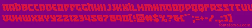 Crazyivanleft Font – Red Fonts on Purple Background