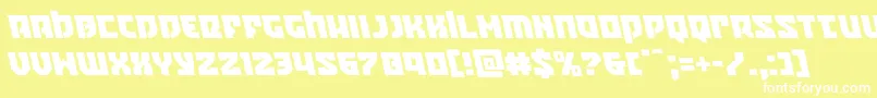 Crazyivanleft Font – White Fonts on Yellow Background