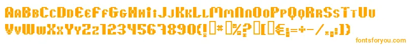 37kiloby Font – Orange Fonts on White Background