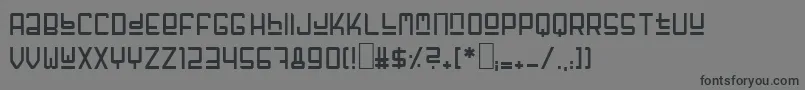 Fuffzig Font – Black Fonts on Gray Background