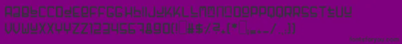 Fuffzig Font – Black Fonts on Purple Background