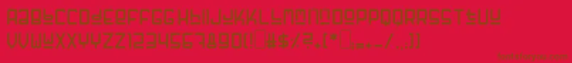 More about Fuffzig Font Fuffzig Font – Brown Fonts on Red Background