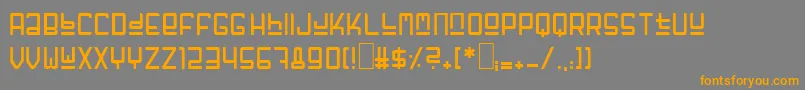 Fuffzig Font – Orange Fonts on Gray Background