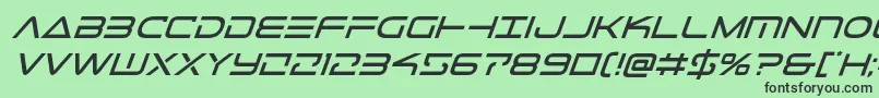 Telemarinesital1 Font – Black Fonts on Green Background