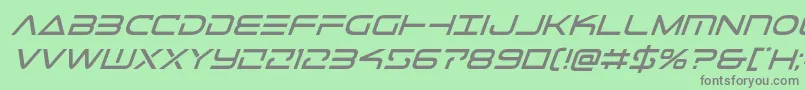 Telemarinesital1 Font – Gray Fonts on Green Background