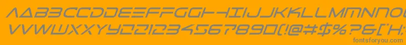 Telemarinesital1 Font – Gray Fonts on Orange Background