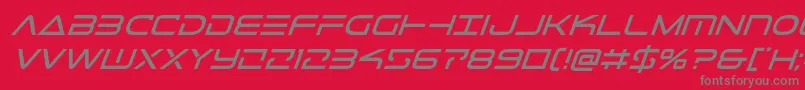 Шрифт Telemarinesital1 – серые шрифты на красном фоне