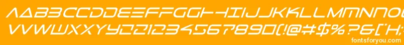 Telemarinesital1 Font – White Fonts on Orange Background