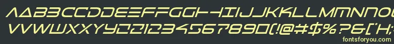 Telemarinesital1 Font – Yellow Fonts on Black Background