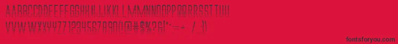 Шрифт Alienleagueiigradbold – чёрные шрифты на красном фоне