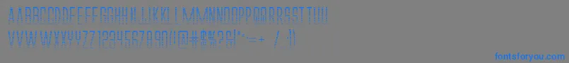Alienleagueiigradbold Font – Blue Fonts on Gray Background
