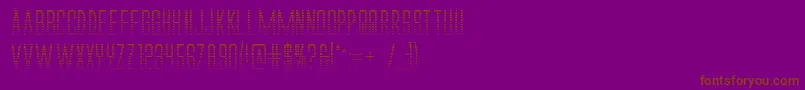 Alienleagueiigradbold Font – Brown Fonts on Purple Background
