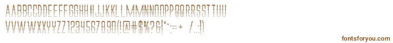 Шрифт Alienleagueiigradbold – коричневые шрифты на белом фоне