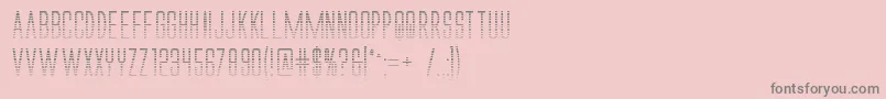 Alienleagueiigradbold Font – Gray Fonts on Pink Background