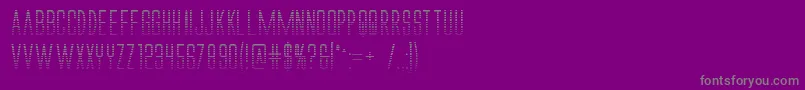 Alienleagueiigradbold Font – Gray Fonts on Purple Background