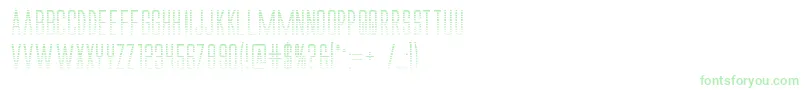 Alienleagueiigradbold Font – Green Fonts on White Background