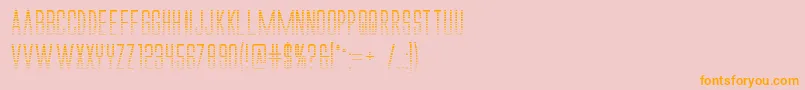 Alienleagueiigradbold Font – Orange Fonts on Pink Background