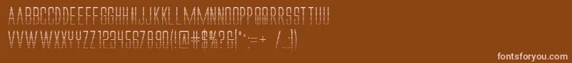 Alienleagueiigradbold Font – Pink Fonts on Brown Background
