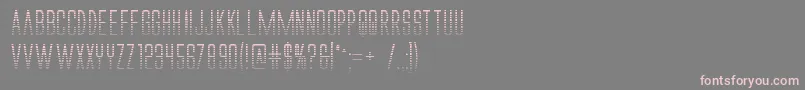 Alienleagueiigradbold Font – Pink Fonts on Gray Background
