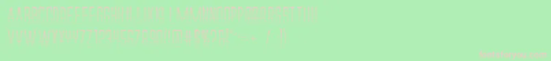 Шрифт Alienleagueiigradbold – розовые шрифты на зелёном фоне