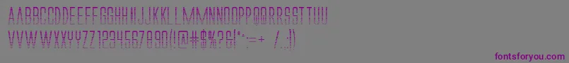 Шрифт Alienleagueiigradbold – фиолетовые шрифты на сером фоне
