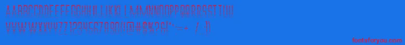 Alienleagueiigradbold Font – Red Fonts on Blue Background