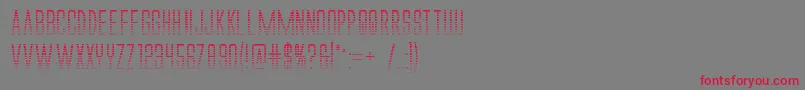 Alienleagueiigradbold Font – Red Fonts on Gray Background