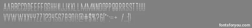 フォントAlienleagueiigradbold – 灰色の背景に白い文字