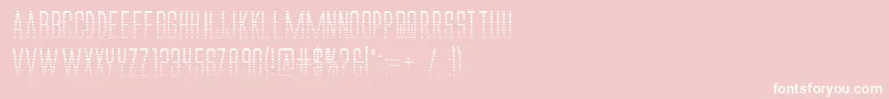 Alienleagueiigradbold-Schriftart – Weiße Schriften auf rosa Hintergrund