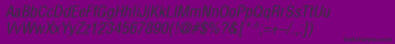 HelioscondItalic Font – Black Fonts on Purple Background