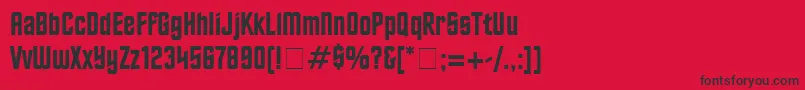 Finalold Font – Black Fonts on Red Background