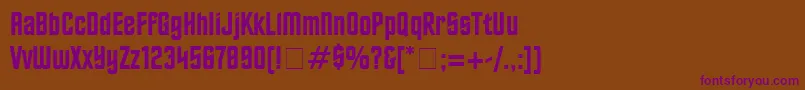 Finalold Font – Purple Fonts on Brown Background