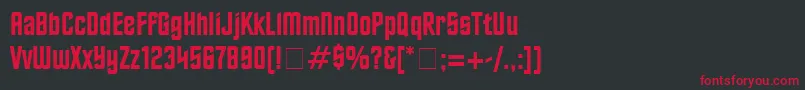 Finalold Font – Red Fonts on Black Background