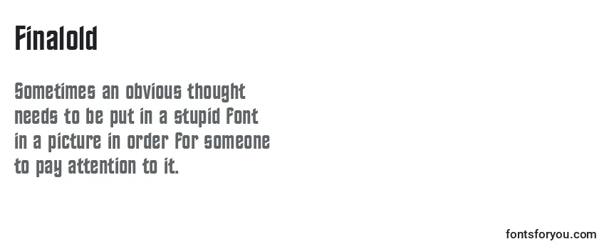 Review of the Finalold Font
