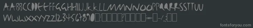 Czcionka Bjbj – szare czcionki na czarnym tle