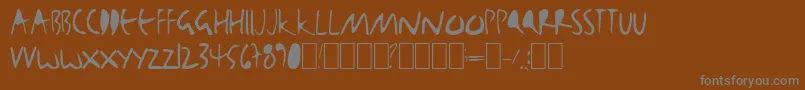 Bjbj Font – Gray Fonts on Brown Background