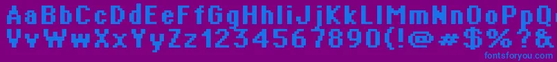 fuente Supertext02Bold – Fuentes Azules Sobre Fondo Morado