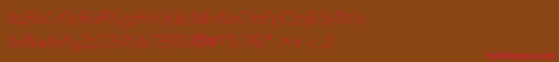 HowardLight Font – Red Fonts on Brown Background