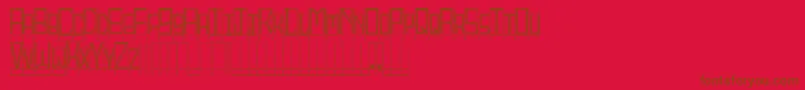 Lisätietoja BlocktitlingOutline-fontista BlocktitlingOutline-fontti – ruskeat fontit punaisella taustalla