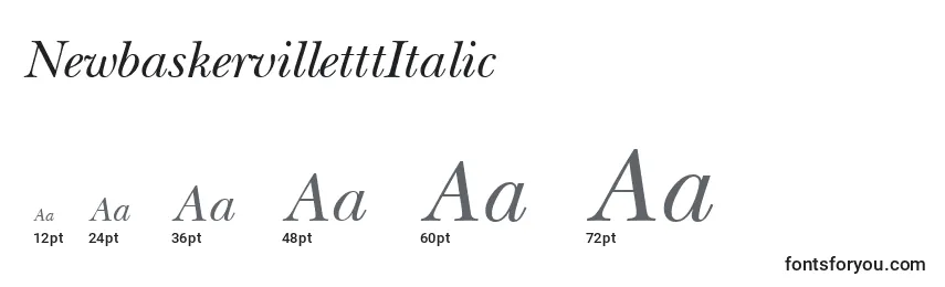 NewbaskervilletttItalic Font Sizes