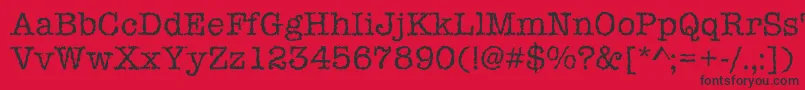 Шрифт Iceaged – чёрные шрифты на красном фоне