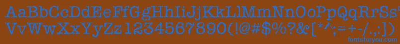 Iceaged-fontti – siniset fontit ruskealla taustalla