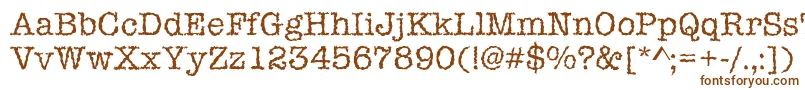 Шрифт Iceaged – коричневые шрифты на белом фоне