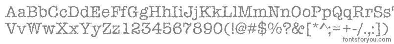 Iceaged-fontti – harmaat kirjasimet valkoisella taustalla