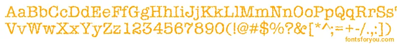 Iceaged Font – Orange Fonts on White Background