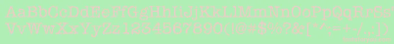 Iceaged Font – Pink Fonts on Green Background