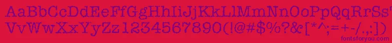 Iceaged Font – Purple Fonts on Red Background