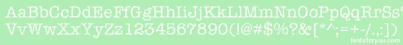 Шрифт Iceaged – белые шрифты на зелёном фоне